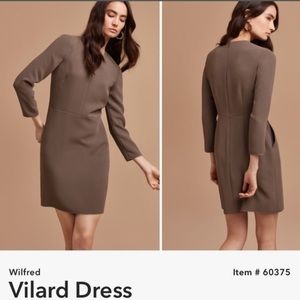 Aritzia Wilfred Vilard dress earl gray brown size 00